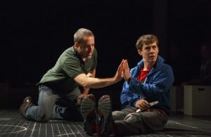 Ian Barford & Alex Sharp in "The Curious Incident of the Dog in the Night-Time" (photo: Joan Marcus)
